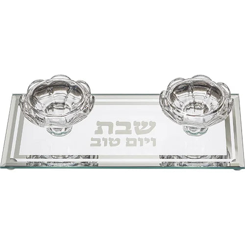 פמוטי זכוכית - דגם נילי