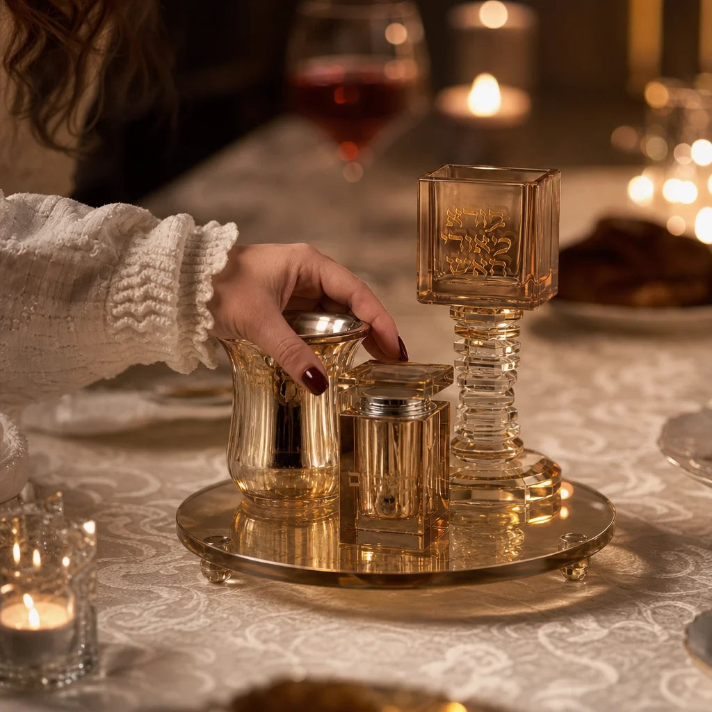 havdalah-set-gold - in use