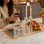 kiddush-set-crystal-gold - in use
