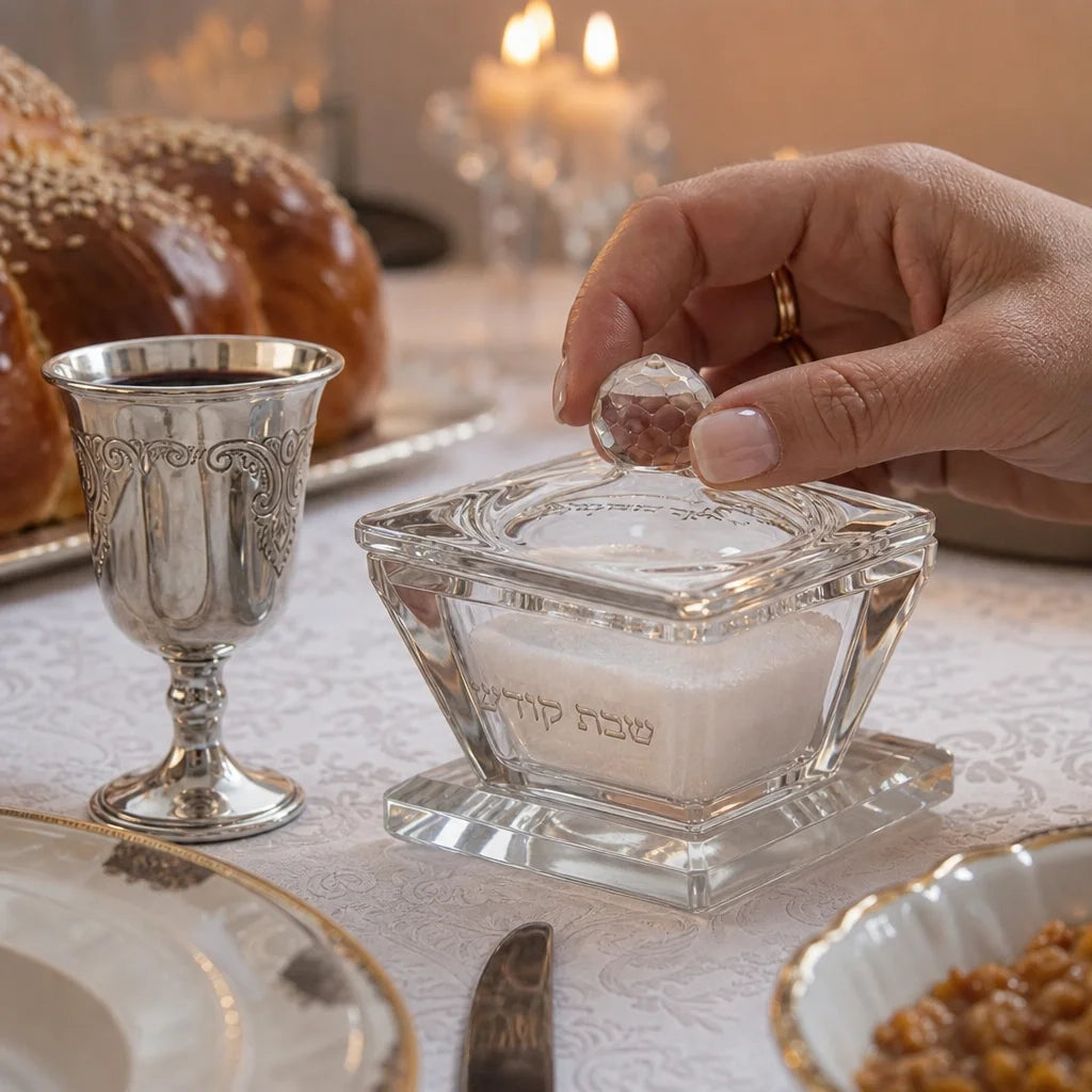salt-shaker-crystal-silver - in use